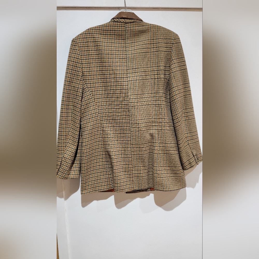 Vtg Patchwork Blazer Large - image 6